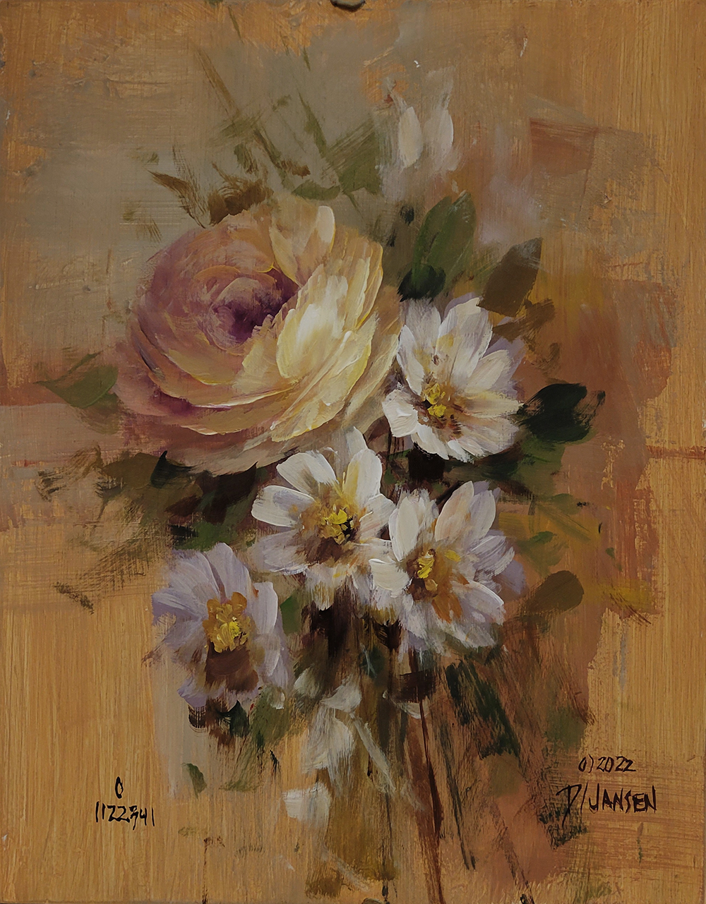 Yellow Rose and Daisies